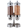 Buffet Enhancements Double Stainless and Acrylic Cereal Dispenser