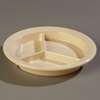 Carlisle Dallas Ware 9" Tan 3-Compartment Plate