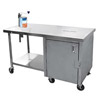 Cook's 30" x 60" Can Opener Table w/Locking Cabinet