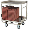 Cook's 39" x 29" Stainless Steel Tray Delivery Cart