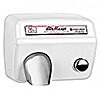 World Dryer White Steel Push Button Hand Dryer - Surface Mounting
