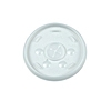 Dart 6 oz Translucent Plastic Straw-Slotted Lids