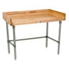 John Boos DSB13 Riser Maple-Top Work Table