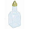Economy Oil & Vinegar Cruets with Gold Lids