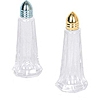 Economy Tower Glass Shakers with Gold Caps (Dozen)