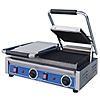Globe GPGDUE10 Double Panini Grill with Grooved Plates