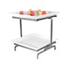Gourmet Display PP2314 Strata 2 Level Tower with Porcelain Platters