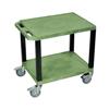 H.Wilson CSWT26G Green Tuffy Cart with Chrome Casters