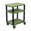 H.Wilson CSWT34G Green Tuffy Cart with Chrome Casters