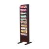 H.Wilson WML10FM Mahogany 10 Pocket Floor Lit Rack