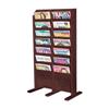 H.Wilson WML14FM Mahogany 14 Pocket Floor Lit Rack