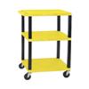 H.Wilson WT34YE Yellow Multi-Purpose Utility Cart
