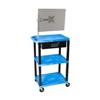 H.Wilson WT42BUME-WTD Blue Multi-Purpose Utility Cart