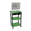 H.Wilson WT42GME-WTD Green Multi-Purpose Utility Cart