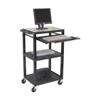 H.Wilson WTM5E Black 35" Mobile Computer Workstation
