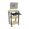H.Wilson WTPS42TNME Tan Presentation Cart