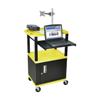 H.Wilson WTPS42YCME Yellow Presentation Cart
