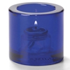 Hollowick Cobalt Blue Thick Tealight Glass Lamp