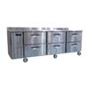 Hoshizaki HWR96A-D Three Doors Self-Contained Worktop Refrigerator with Drawers