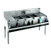 Krowne 18-53C Standard 1800 Series Underbar Three Compartment Sink Unit