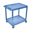Luxor HE38 2 Shelf Small Utility Cart