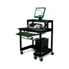 Luxor LEM32TWRK-B Workstation for CPU Tower with Keyboard Shelf