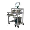 Luxor LEM32TWRK-G Workstation for CPU Tower with Keyboard Shelf
