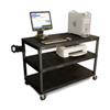 Luxor LEW35-B 3 Shelf Extra Wide Workstation