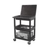 Luxor MTC30DL/N-B Three Shelf General Utility Cart