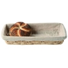 Matfer Bourgeat Small Wicker Rectangular Linen Lined Basket