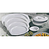 Thunder Group NS608CW Nustone White Tortilla Server Lids