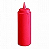 Economy 24 oz Red Squeeze Bottle