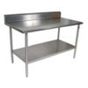 John Boos S14087 14-Gauge Stainless Steel-Top Work Table