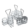 Economy Stainless Steel Condiment Jar Cover