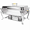 Economy Full-Size Chafer w/Deluxe Wood Handles