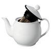Service Ideas 1.25 Liter White Finum English Tea Pot