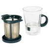 Service Ideas Black Finum Tea Glass System