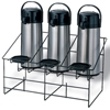 Service Ideas Airpot Rack with Triple Drip Tray 