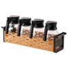 Service Ideas Black Copper Syrup Dispenser Caddy