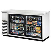 True TBB-24-60G-SD-S Stainless Steel Back Bar Refrigerator