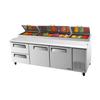 Turbo Air TPR-93SD-D2 2 Drawer Pizza Preparation Table