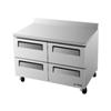 Turbo Air TWR-48SD-D4 4 Drawer Worktop Refrigerator