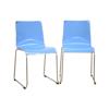 Wholesale Interiors CC-53B-BL Lino Blue Dining Chair