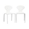 Wholesale Interiors DC-317-W Durante White Plastic Molded Chair