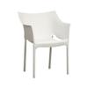 Wholesale Interiors DC-58-W White Molded Plastic Arm Chair