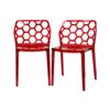 Wholesale Interiors Honeycomb Acrylic Modern Dining Chair