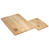 Chicago Cutlery Woodworks Rubberwood 2-pc Cutting Board Set