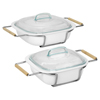 CorningWare SimplyLite 6-pc Square Baker Set with Cradles