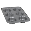 Bakers Secret Basics Mini Fluted Tube Pan with 6 well