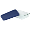 Pyrex 3-Cup Rectangle Dish w/ Plastic Cover 